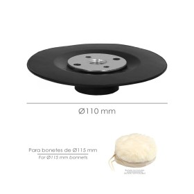 Plato Amoladora Nylon Diámetro 115 mm. Con Rosca M14. Disco Plástico Para Bonete
