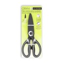 Tijera Cocina Hojas de Acero Inoxidable, Mangos Ergonómicos en TPR Con Funda Protectora