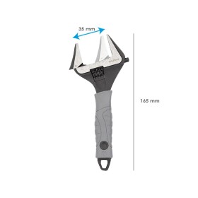 Llave Ajustable Gran Apertura Compact. Cromo Vanadio 6" Llave Inglesa, Llave De Expansión, Llave Gran Apertura