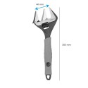 Llave Ajustable Gran Apertura Compact. Cromo Vanadio 8" Llave Inglesa, Llave De Expansión, Llave Gran Apertura