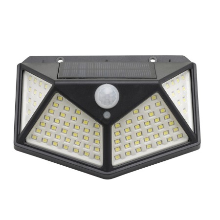 Aplique Solar Led Con Sensor De Luz y De Movimiento 270 Lúmenes Ip4x Foco Led A Batería, Foco Solar.