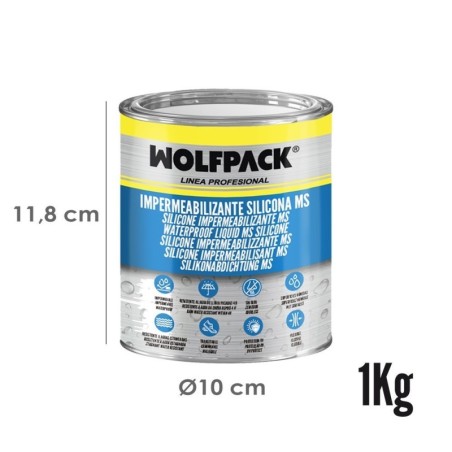 Impermeabilizante Silicona Ms Polymer Blanco 1 Kg. Silicona Liquida