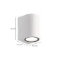 Lampara Aplique Oval Exterior GU10 IP65 Color Blanco Aplique Techo, Luz Jardín, Lámpara Jardín, Luz Exterior, Aplique Jardín Lampara Aplique Oval Exterior GU10 IP65 Color Blanco Aplique Techo, Luz Jardín, Lámpara Jardín, Luz Exterior, Aplique Jardín