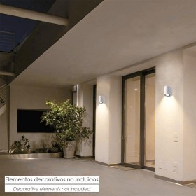 Lampara Aplique Oval Exterior GU10 IP65 Color Blanco Aplique Techo, Luz Jardín, Lámpara Jardín, Luz Exterior, Aplique Jardín