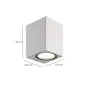 Lampara Aplique Cuadrado GU10 IP65 Color Blanco Aplique Techo, Luz Jardín, Lámpara Jardín, Luz Exterior, Aplique Jardín Lampara Aplique Cuadrado GU10 IP65 Color Blanco Aplique Techo, Luz Jardín, Lámpara Jardín, Luz Exterior, Aplique Jardín