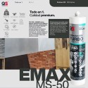 Adhesivo EMax Ms-55 Agarre Instantáneo Turbo Blanco 290 ml.