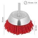 Cepillo de Nylon en Forma de Taza Ø75 mm con Espiga de 1/4" | Lijado y Pulido Eficiente