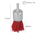 Cepillo Nylon Brocha Diámetro 25 mm. Cepillo De Lijado Nailon. Cepillo Para Taladro De Nailon
