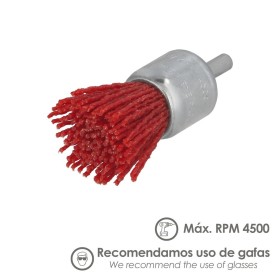 Cepillo Nylon Brocha Diámetro 25 mm. Cepillo De Lijado Nailon. Cepillo Para Taladro De Nailon