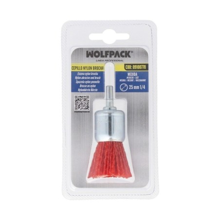 Cepillo Nylon Brocha Diámetro 25 mm. Cepillo De Lijado Nailon. Cepillo Para Taladro De Nailon