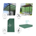 Malla Sombreo Rollo 1,5 x 10 Metros, Reduce Radiación, protección Jardín y Terraza, Regula Temperatura, Color Verde Claro