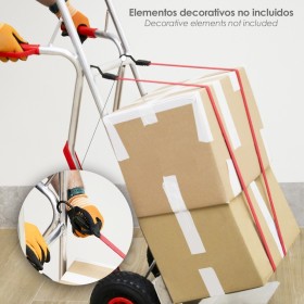 Pulpo De Goma Plano Reforzado 1,0 Metro (2 Unidades) 100% Látex, Capacidad Amarre 200 Newtons Gomas Elásticas, Cuerda Elástica,