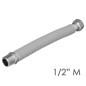 Tubería Extensible Agua Acero Inoxidable Corrugado. Longitud de 22,5 a 30 cm. Tomas 1/2" Tubería Extensible Agua Acero Inoxidable Corrugado. Longitud de 22,5 a 30 cm. Tomas 1/2"