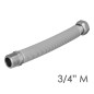Tubería Extensible Agua Acero Inoxidable Corrugado. Longitud de 22,5 a 30 cm. Tomas 3/4" Tubería Extensible Agua Acero Inoxidable Corrugado. Longitud de 22,5 a 30 cm. Tomas 3/4"
