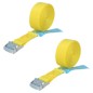 Cinta De Amarre Con Trinquete 4,5 metros x 25 mm. (2 Unidades) Trinquete Metálico Automático, Cincha, Eslinga, Correa sujeción Cinta De Amarre Con Trinquete 4,5 metros x 25 mm. (2 Unidades) Trinquete Metálico Automático, Cincha, Eslinga, Correa sujeción