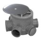 Bote Sifónico PVC Tuberías Diámetro 110 mm. Salidas Diámetro 50 y 40 mm. Altura 105 mm. Bote Sifónico PVC Tuberías Diámetro 110 mm. Salidas Diámetro 50 y 40 mm. Altura 105 mm.