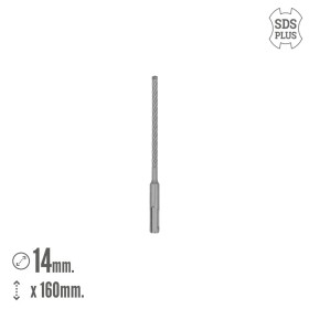 Broca SDS Plus 8 Filos Cortantes Especial Para Hormigón Armado Diámetro 6 x 160 mm. Broca Paredes, Broca Cimientos, Broca Muros