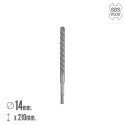 Broca SDS Plus 8 Filos Cortantes Especial Para Hormigón Armado Diámetro 14 x 210 mm. Broca Paredes