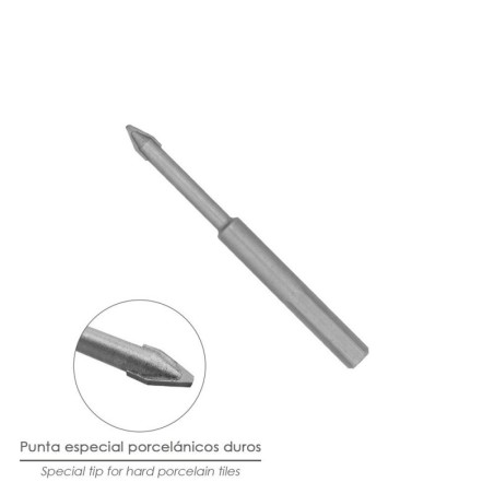 Broca Porcelánicos Duros Diámetro 10,0 mm.