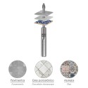 Broca Porcelánicos Duros Diámetro 10,0 mm.
