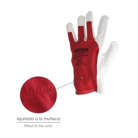 Guantes Piel / Lona Con Colgador 9" Guantes De Trabajo, Guantes De protección (Par)