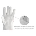Guantes Piel / Lona Con Colgador 9" Guantes De Trabajo, Guantes De protección (Par)