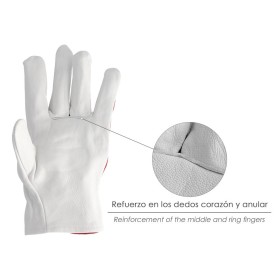 Guantes Piel / Lona Con Colgador 9" Guantes De Trabajo, Guantes De protección (Par)