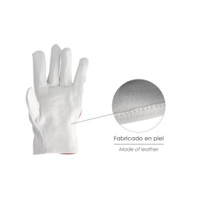 Guantes Piel / Lona Con Colgador 9" Guantes De Trabajo, Guantes De protección (Par)