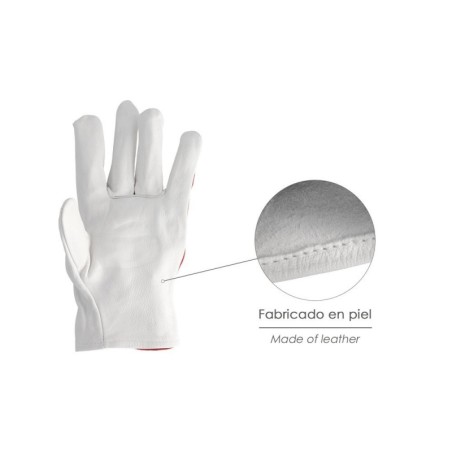Guantes Piel / Lona Con Colgador 9" Guantes De Trabajo, Guantes De protección (Par)