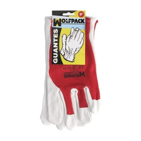 Guantes Piel / Lona Con Colgador 9" Guantes De Trabajo, Guantes De protección (Par)