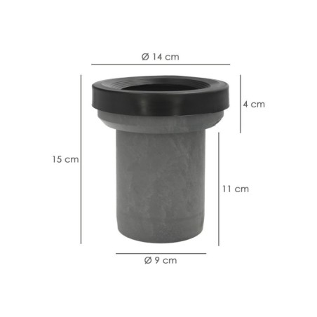 Manguito Inodoro PVC Recto Diámetro 90 mm