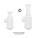 Sifón Botella Extensible 1 1/2 Tuerca Loca