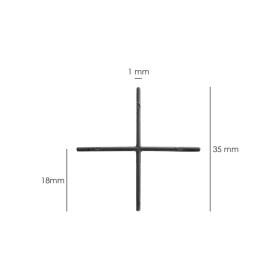 Crucetas Cruz / Separadores Para Suelos Cerámicos 1 mm. (Bolsa 250 Piezas)