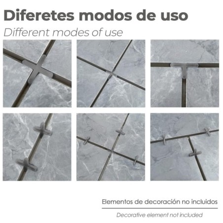 Crucetas Cruz / Separadores Para Suelos Cerámicos 1 mm. (Bolsa 250 Piezas)