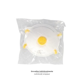 Mascarilla FFP1 Rígida Con Válvula (10 Unidades) Envasadas Individualmente