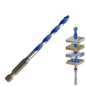 Broca Universal Hexagonal Diámetro 6,0 mm. (Blíster 1 pieza)