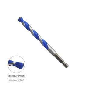 Broca Universal Hexagonal Diámetro 6,0 mm. (Blíster 1 pieza)