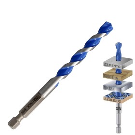 Broca Universal Hexagonal Diámetro 8,0 mm. (Blíster 1 pieza)