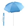 Sombrilla Playa Acero / Poliéster Diámetro 180 cm. Azul. Varillas Fibra De Vidrio.