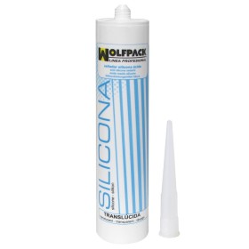 Sellador Silicona Acida Transparente 280 Ml. Sellante Para Cristalería, Carpintera Metálica, Cocinas Baños, etc..
