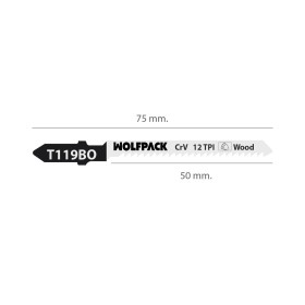 Hojas Sierra Calar Para Madera Corte Fino 5 Piezas. Hoja Cromo Vanadio 58. Vástago T Universal