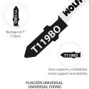 Hojas Sierra Calar Para Madera Corte Fino 5 Piezas. Hoja Cromo Vanadio 58. Vástago T Universal