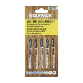 Hojas Sierra Calar Para Madera Corte Fino 5 Piezas. Hoja Cromo Vanadio 58. Vástago T Universal