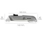 Cúter Auto retráctil Con Hoja Acero Sk5 Carcasa De Aluminio Diseño Ergonómico, Cuchillo Seguridad, Cúter Seguridad,