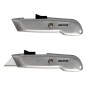 Cúter Auto retráctil Con Hoja Acero Sk5 Carcasa De Aluminio Diseño Ergonómico, Cuchillo Seguridad, Cúter Seguridad,