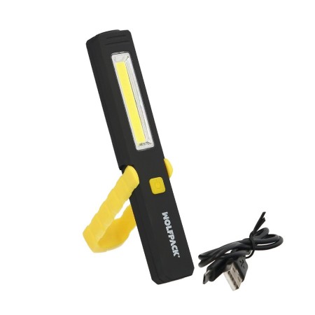 Linterna LED Multifunción Tipo Bolígrafo Recargable (900 mAh) 200 Lúmenes Con Imán, Gancho y Soporte Ajustable.