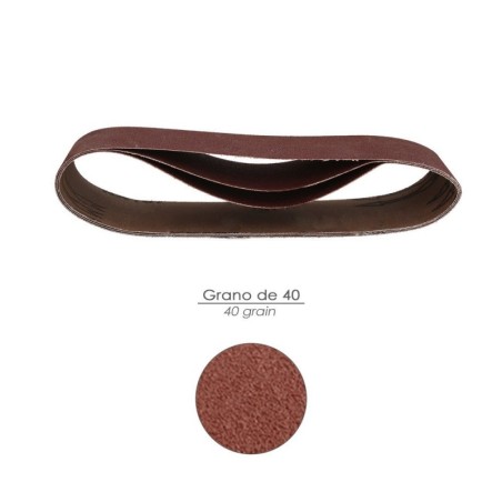 Lija Recambio Banda 75x533 mm. Grano 40 (3 Piezas)