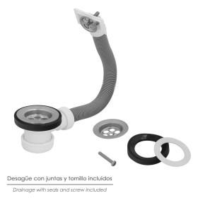 Válvula Fregadero Diámetro70 mm. 1 1/2" Con Rebosadero