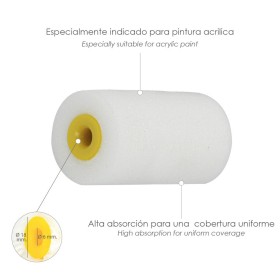Rodillo Espuma Recambio Para Esmalte Acrílico 50 mm. Set 10 Rodillos. Rodillo Espuma, Rodillo Pintura Acrílica