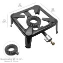 Hornillo Gas 4 Pies 30 x 30 cm. Cocina Gas, Cocina Portátil, Hornillo Paella, Paellero, Hornilla Cocina